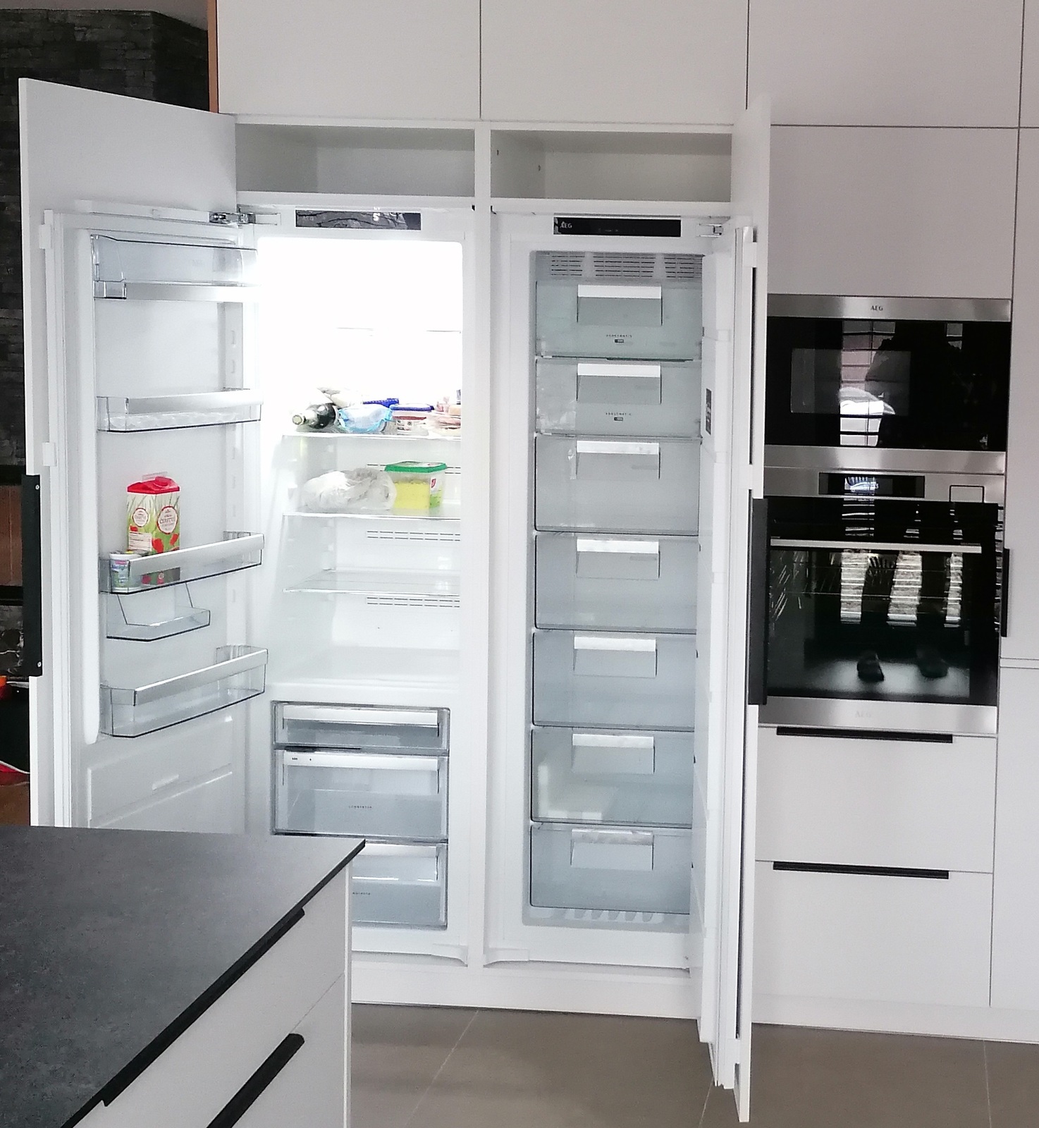 vestavěná Lednice, chladnička a mraznička AEG 